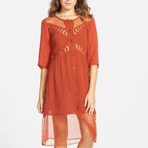 🌵 volcom 'highway child' midi dress